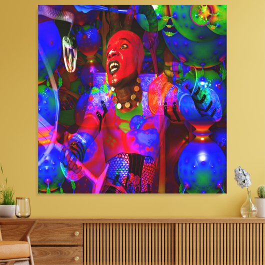 Afrikaanse Ridder Canvas Afdruk (Insitu (Woonkamer))