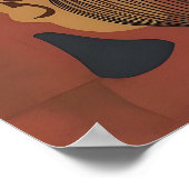 Afrikaanse ritmes: Abstracte maskerpatronen Poster (Hoek)
