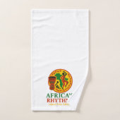 Afrikaanse Ritmiek Eiland Set van 2 Badkamer Print Bad Handdoek (Handdoek)