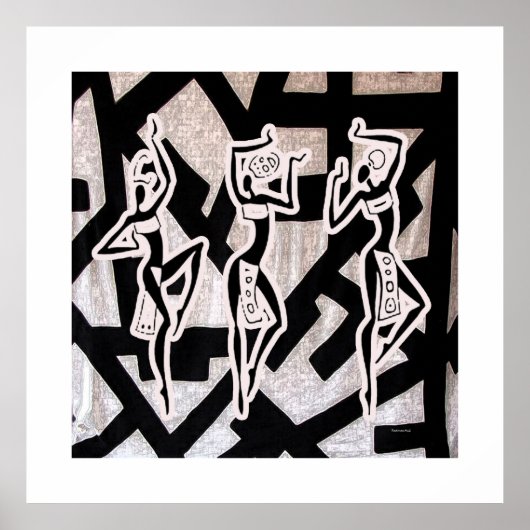 Afrikaanse ritmnatie onder de grove poster (Voorkant)