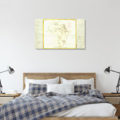 Afrikaanse rivier en bergen canvas afdruk (Insitu (Slaapkamer))