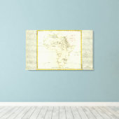 Afrikaanse rivier en bergen canvas afdruk (Insitu (Houten vloer))