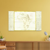 Afrikaanse rivier en bergen canvas afdruk (Insitu (Woonkamer))