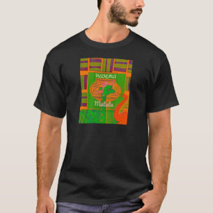 Afrikaanse rode Golden Green Rasta-Giraffe T-shirt
