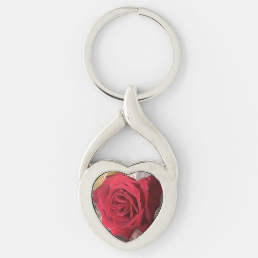 Afrikaanse rode roos sleutelhanger (Voorkant)