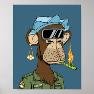 Afrikaanse rokerige aap poster