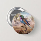 Afrikaanse Roller Ronde Button 5,7 Cm (Voorkant /achterkant)