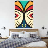 Afrikaanse ronde stam canvas afdruk (Insitu (Slaapkamer))