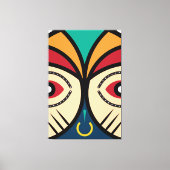 Afrikaanse ronde stam canvas afdruk (Voorkant)