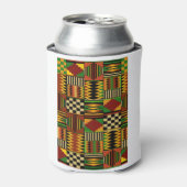 Afrikaanse Royal Kente Cloth Design Blikjeskoeler (Blikje Voorkant)