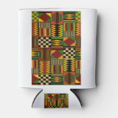 Afrikaanse Royal Kente Cloth Design Blikjeskoeler (Voorkant)
