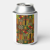 Afrikaanse Royal Kente Cloth Design Blikjeskoeler (Blikje Achterkant)