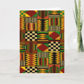 Afrikaanse Royal Kente Cloth Design Kaart (Voorkant)