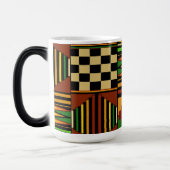 Afrikaanse Royal Kente Cloth Design Magische Mok (Links)