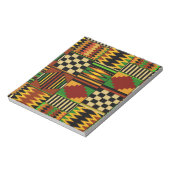 Afrikaanse Royal Kente Cloth Design Notitieblok (Linkerzijde)