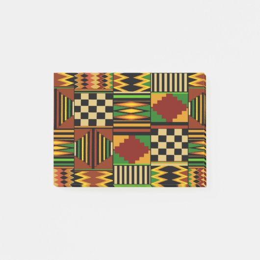 Afrikaanse Royal Kente Cloth Design Post-it® Notes (Voorkant)