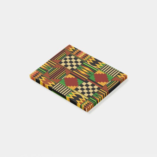 Afrikaanse Royal Kente Cloth Design Post-it® Notes (Schuin)