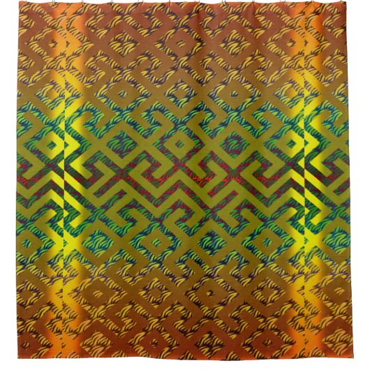 Afrikaanse Royaliteit Douchegordijn (Voorkant)