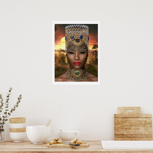 Afrikaanse Royaliteit Poster (Keuken)