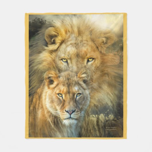 Afrikaanse Royalty Art Fleece Blanket Deken (Voorkant)