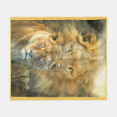 Afrikaanse Royalty Art Fleece Blanket Deken (Voorkant (Horizontaal))