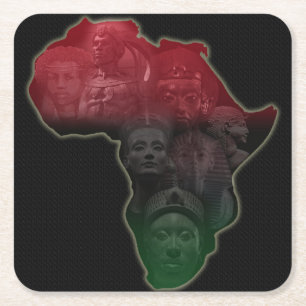 Afrikaanse Royalty-Onderzetters Kartonnen Onderzetters