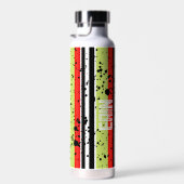 Afrikaanse rups patroon Aangepaste naam Waterfles (Rechts)