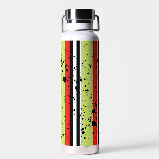 Afrikaanse rups patroon Aangepaste naam Waterfles (Achterkant)