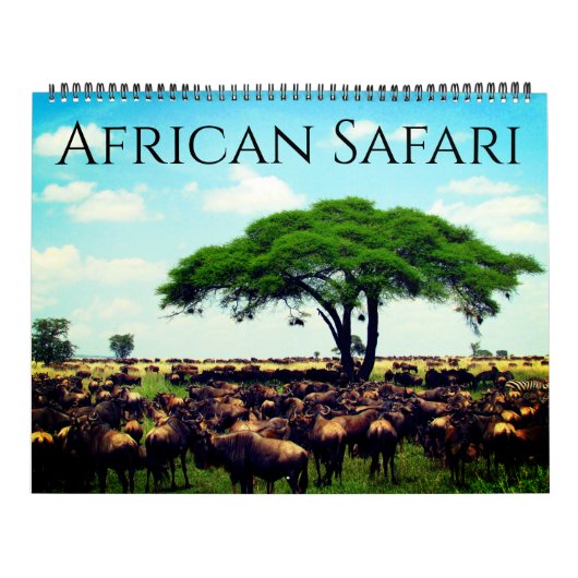 Afrikaanse safari 2027 groot kalender (Hoes)