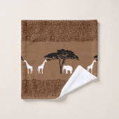 Afrikaanse Safari Bad Handdoek (Wasdoekje)