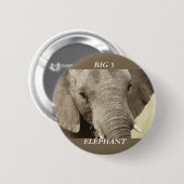 Afrikaanse safari-badjes en knoppen voor wilde oli ronde button 5,7 cm (Voorkant /achterkant)