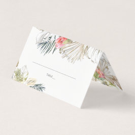 Afrikaanse Safari Bloemen | Trouwplaatskaart Visitekaartje