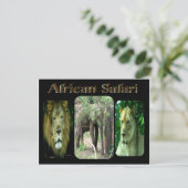 Afrikaanse Safari Briefkaart (Staand voorkant)