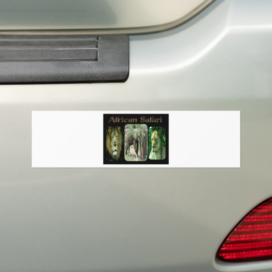 Afrikaanse Safari Bumpersticker (Op auto)