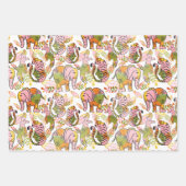 Afrikaanse Safari Dieren Tween Tiener Boho Verjaar Inpakpapier Vel (Voorkant)