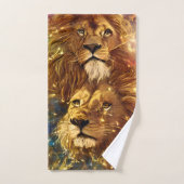 Afrikaanse Safari Fantasy Leeuwen Bad Handdoek (Handdoek)