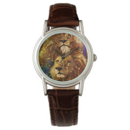 Afrikaanse Safari Fantasy Leeuwen Horloge