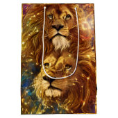 Afrikaanse Safari Fantasy Leeuwen Medium Cadeauzakje (Achterkant)