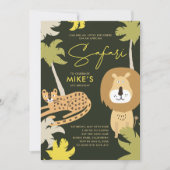 Afrikaanse Safari Feestje Kaart (Voorkant)