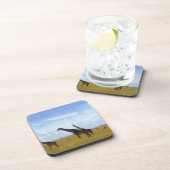 Afrikaanse Safari Giraffes Drankjes Onderzetter (Rechterzijde)