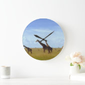 Afrikaanse Safari Giraffes Grote Klok (Huis)