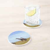 Afrikaanse Safari Giraffes Zandsteen Onderzetter (Zijkant)