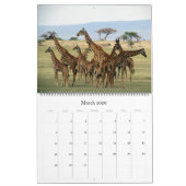 Afrikaanse Safari Groot 2025 Kalender (Mar 2026)