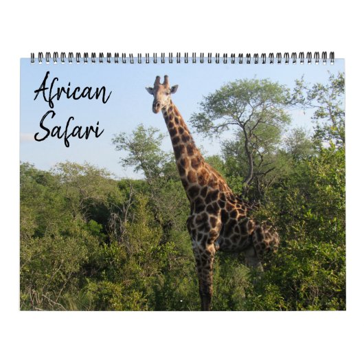 Afrikaanse Safari Groot 2025 Kalender (Hoes)