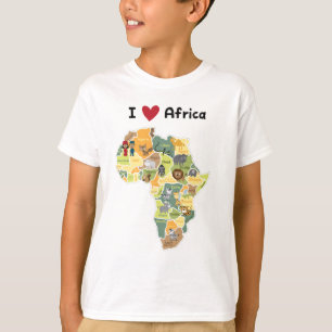 Afrikaanse Safari-kaart - ik hoor Afrika - Shirt