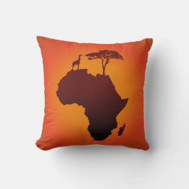 Afrikaanse Safari-kaart - Pillow Kussen