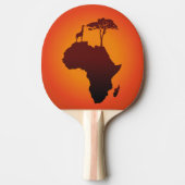 Afrikaanse safari kaart - Ping Pong Paddle Tafeltennisbatje (Voorkant)