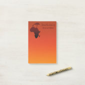 Afrikaanse Safari-kaart - Post-it® notes (Op bureau)