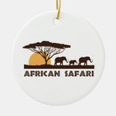 Afrikaanse Safari Keramisch Ornament (Voorkant)