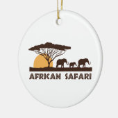 Afrikaanse Safari Keramisch Ornament (Links)